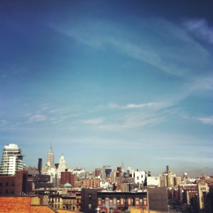 Vista de NYC desde el rooftop