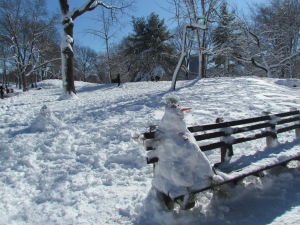 Snowmans en Central Park