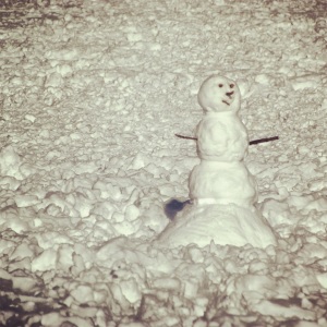 Nuestro primer snowman en Central Park
