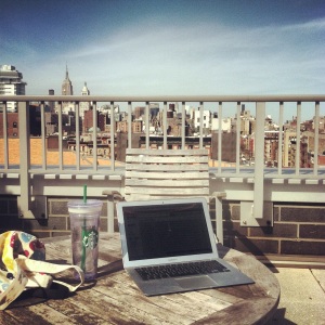 Trabajando desde el rooftop, mi nueva oficina